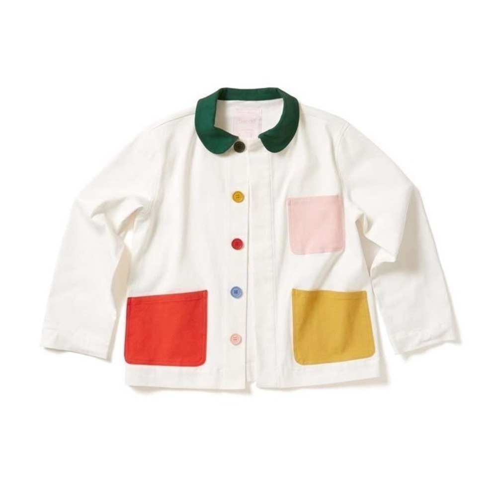 ban.do Chore Work Jacket Colorblock Twill Denim Cotton Colorful 2X 90s bando